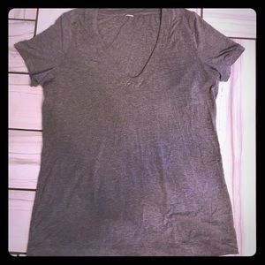 Kit and Ace super soft gray V neck tee shirt